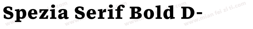 Spezia Serif Bold D字体转换